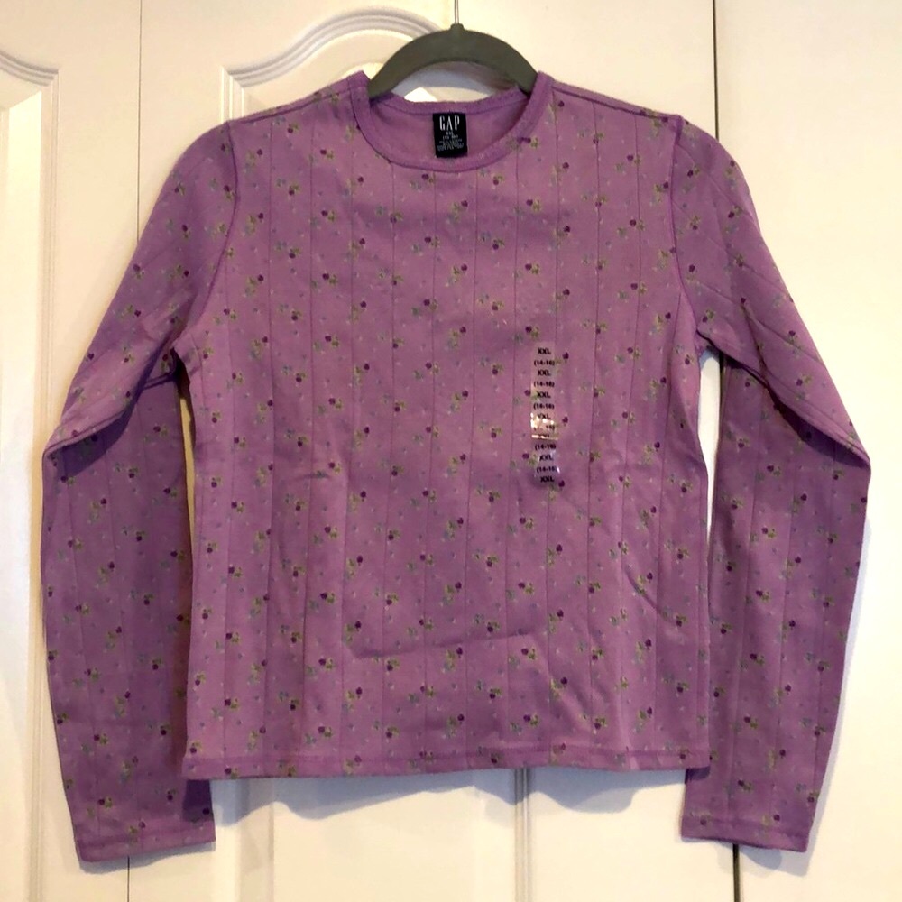 GAP Long Sleeve Floral Shirt
